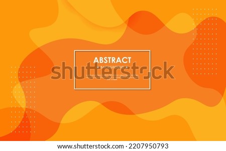 Modern Abstarct Dynamic orange wavy textured background design in 3D style with orange color. EPS10 Vector background.