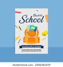 modern abstrac trend vector gradient back to school party poster template