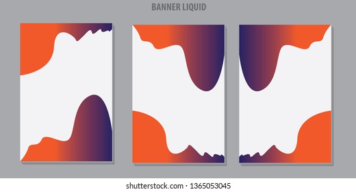 modern abstrack banner liquid gradien 