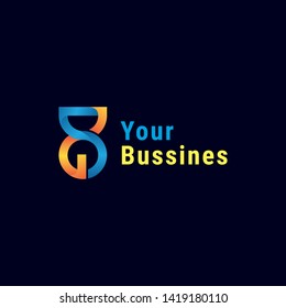 Modern abstrack logos combine several shapes with color gradient effects so that they look 3d, luxurious and elegance. business or financial logo, technology, industrial