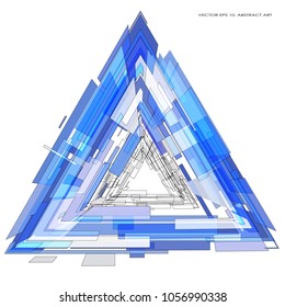 Modern abstract 3 D background