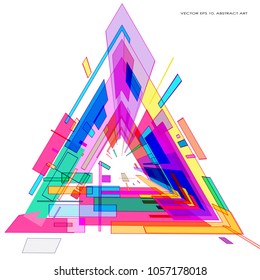 Modern abstract 3 D background