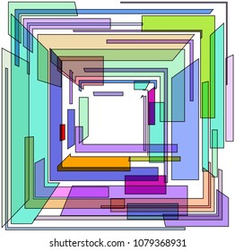 Modern abstract 3 D background