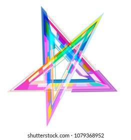 Modern abstract 3 D background