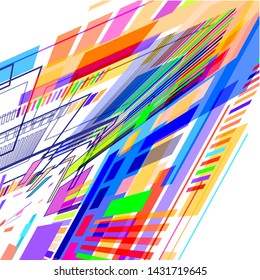 Modern abstract 3 D background