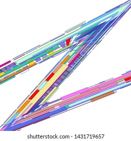 Modern abstract 3 D background
