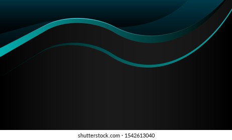 Modern abstract 3D background for landing pages, sites, wallpapers, mobile applications, covers, banners, flyers, etc. Bright lines against a dark background.