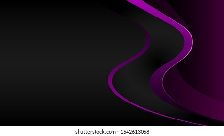 Modern abstract 3D background for landing pages, sites, wallpapers, mobile applications, covers, banners, flyers, etc. Bright lines against a dark background.