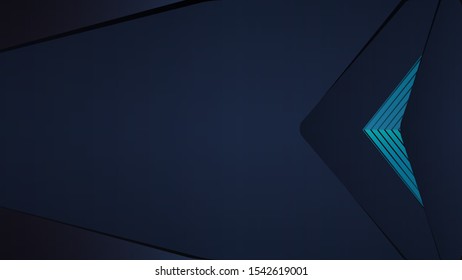 Modern abstract 3D background for landing pages, sites, wallpapers, mobile applications, covers, banners, flyers, etc. Bright lines against a dark background.