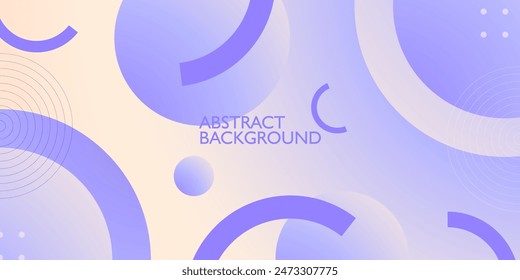 Modern abstract 3d background pattern geometric design. purple gradient circle pattern. Simple shapes with trendy elements. Eps10 vector.