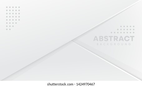Modern Abstract 3d background with white paper layers.
