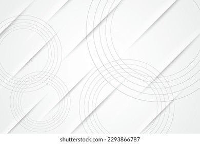 Modern abstract 3d white background