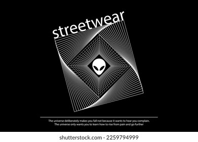 Modern abstract In Acid style, stylish print for streetwear, print for t-shirts and hoodies