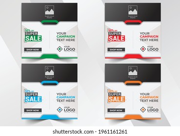 Modern abstract advertising professional Creative marketing agency and corporate super mega sale social media post template, for promotional business,  geometric shape vector square web banner.