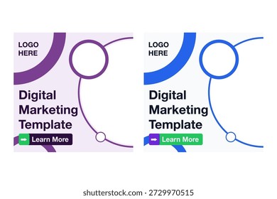 Modern abstract agency post template