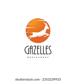 Modern abstract antler or deer logo design for outdoor based business.