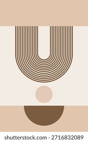 Moderno Arco Abstrato Imprimível Wall Art. Mid Século Minimalista Art Print para sala de estar