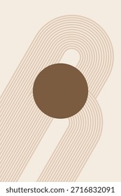 Moderno Arco Abstrato Imprimível Wall Art. Mid Século Minimalista Art Print para sala de estar