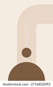Moderno Arco Abstrato Imprimível Wall Art. Mid Século Minimalista Art Print para sala de estar