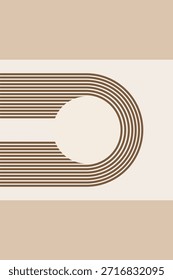 Moderno Arco Abstrato Imprimível Wall Art. Mid Século Minimalista Art Print para sala de estar