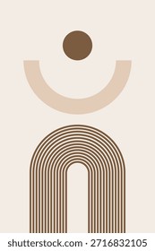 Moderno Arco Abstrato Imprimível Wall Art. Mid Século Minimalista Art Print para sala de estar