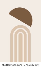 Moderno Arco Abstrato Imprimível Wall Art. Mid Século Minimalista Art Print para sala de estar