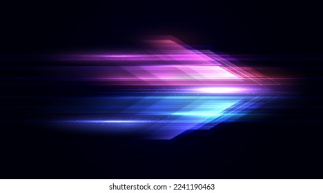 Modern abstract arrows moving at high speed. Dynamic motion effect. Future technology movement pattern for banner or poster design. Vector EPS10.