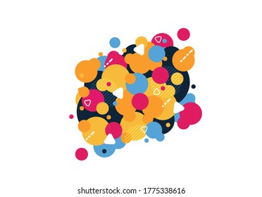 Modern abstract art background, Colourful abstract art background.