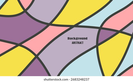 Projeto de fundo de arte abstrata moderna com formas irregulares Modelo para celebração, publicidade, branding, banner, capa, rótulo, cartaz e vendas.