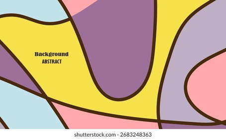 Diseño de fondo de arte abstracto moderno con Plantilla de Formas irregulares para celebración, publicidad, marca, Anuncio, portada, etiqueta, póster y ventas.