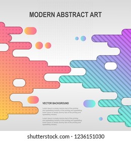Modern abstract art background. vector illustration