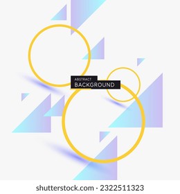 Modern abstract art geometric background with flat, minimalistic style.