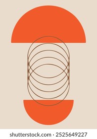 modern abstract art poster printable 