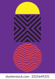 modern abstract art poster printable 