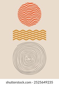 modern abstract art poster printable 