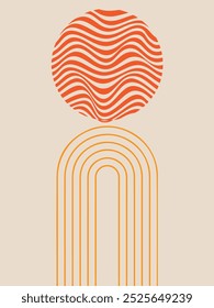 modern abstract art poster printable 