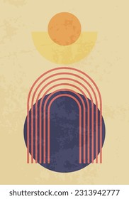 Modern abstract art style poster