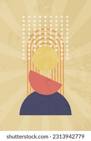 Modern abstract art style poster