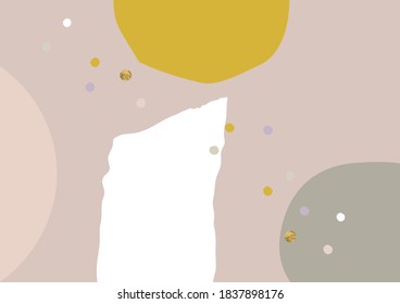 Modern abstract artistic spot organic shape background for cover, notepad, banner, poster, greeting card, invitation, birthday, party, business card, wall art