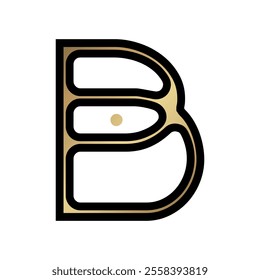 Modern abstract B letter vector art logo design. Monogram logo concept style logo design. Typography concept logo.
