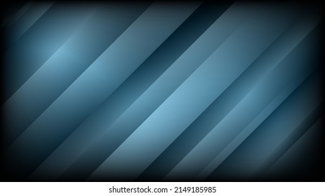 Moderner abstrakter Hintergrund mit 3D-Motion-Elementen für diagonale Linien und dunkelblauer Farbe