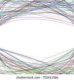 Modern abstract background from arched stripes - vector graphic on white background