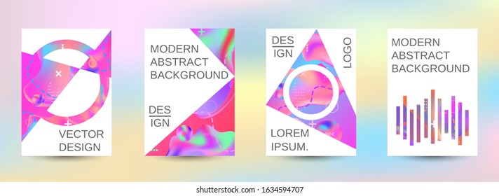 Modern abstract background. Artistic covers design. Creative fluid colors backgrounds.  Colorful rainbow gradient. Bright print.