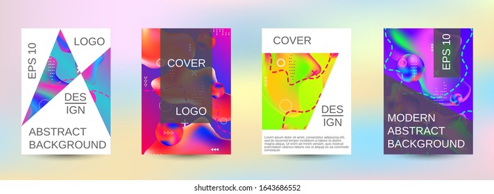 Modern abstract background. Artistic covers design. Creative fluid colors backgrounds.  Easily editable soft colored vector illustration. Smooth banner template.
