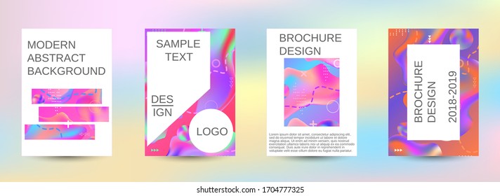 Modern abstract background. Artistic covers design. Creative fluid colors backgrounds.  Colorful rainbow gradient. Bright print.