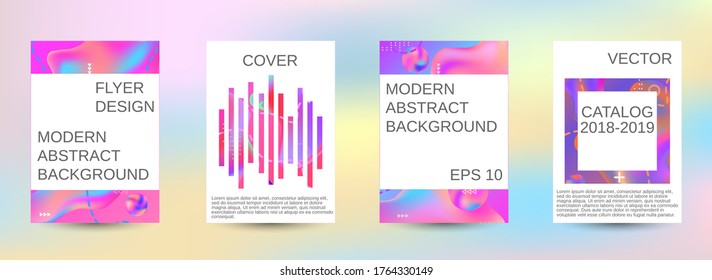 Modern abstract background. Artistic covers design. Creative fluid colors backgrounds.  Easily editable soft colored vector illustration. Bright print.
