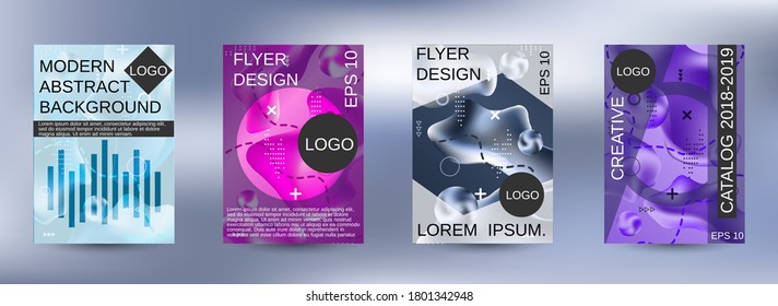 Modern abstract background. Artistic covers design. Creative fluid colors backgrounds.  Trendy creative vector cosmic gradient. Smooth banner template.