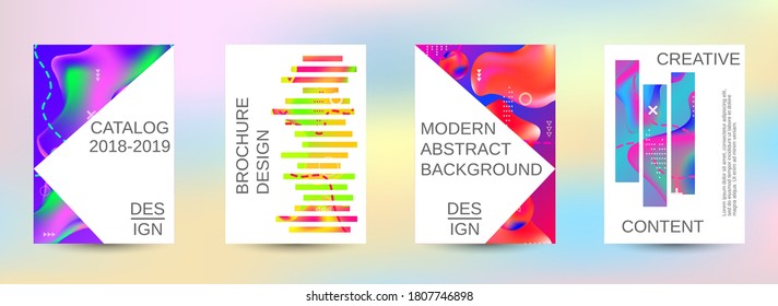 Modern abstract background. Artistic covers design. Creative fluid colors backgrounds.  Easily editable soft colored vector illustration. Smooth banner template.