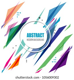 Modern abstract background banner label with colorful design illustration