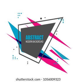 Modern abstract background banner label with colorful design illustration